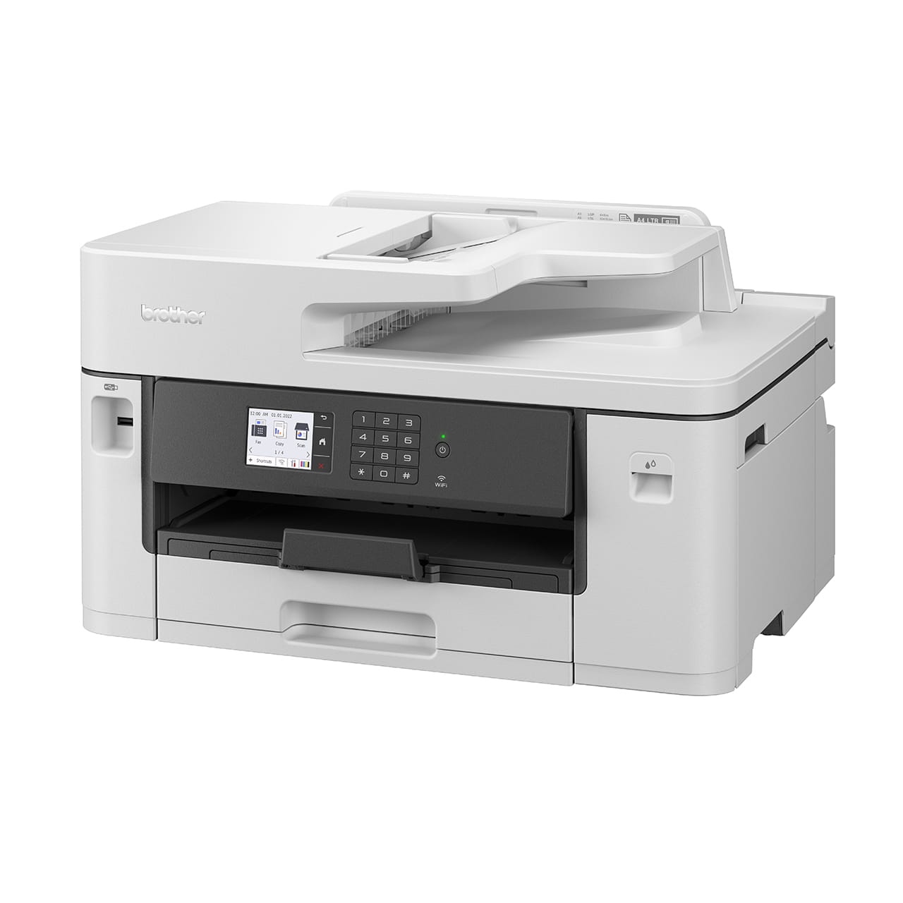 Brother MFC-J2340DW Mürekkep Püskürtmeli Yazıcı Sol Plan Görünüm