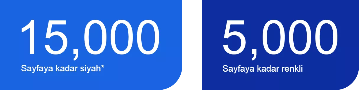 Yüksek kapasiteli mürekkep şişeleri